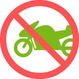 オートバイ入庫禁止
